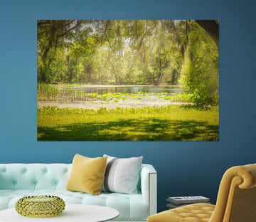 3D Green Lawn Lake 4051 Beth Sheridan Wall Sticker