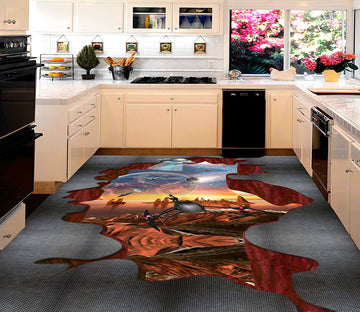 3D Loess Bio 155 Floor Mural  Self-Adhesive Sticker Bathroom Non-slip Waterproof Flooring Murals