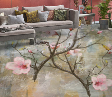 3D Classic Magnolia Flower 1253 Floor Mural  Wallpaper Murals Self-Adhesive Removable Print Epoxy