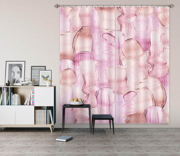 3D Pink Pigment 192 Uta Naumann Curtain Curtains Drapes