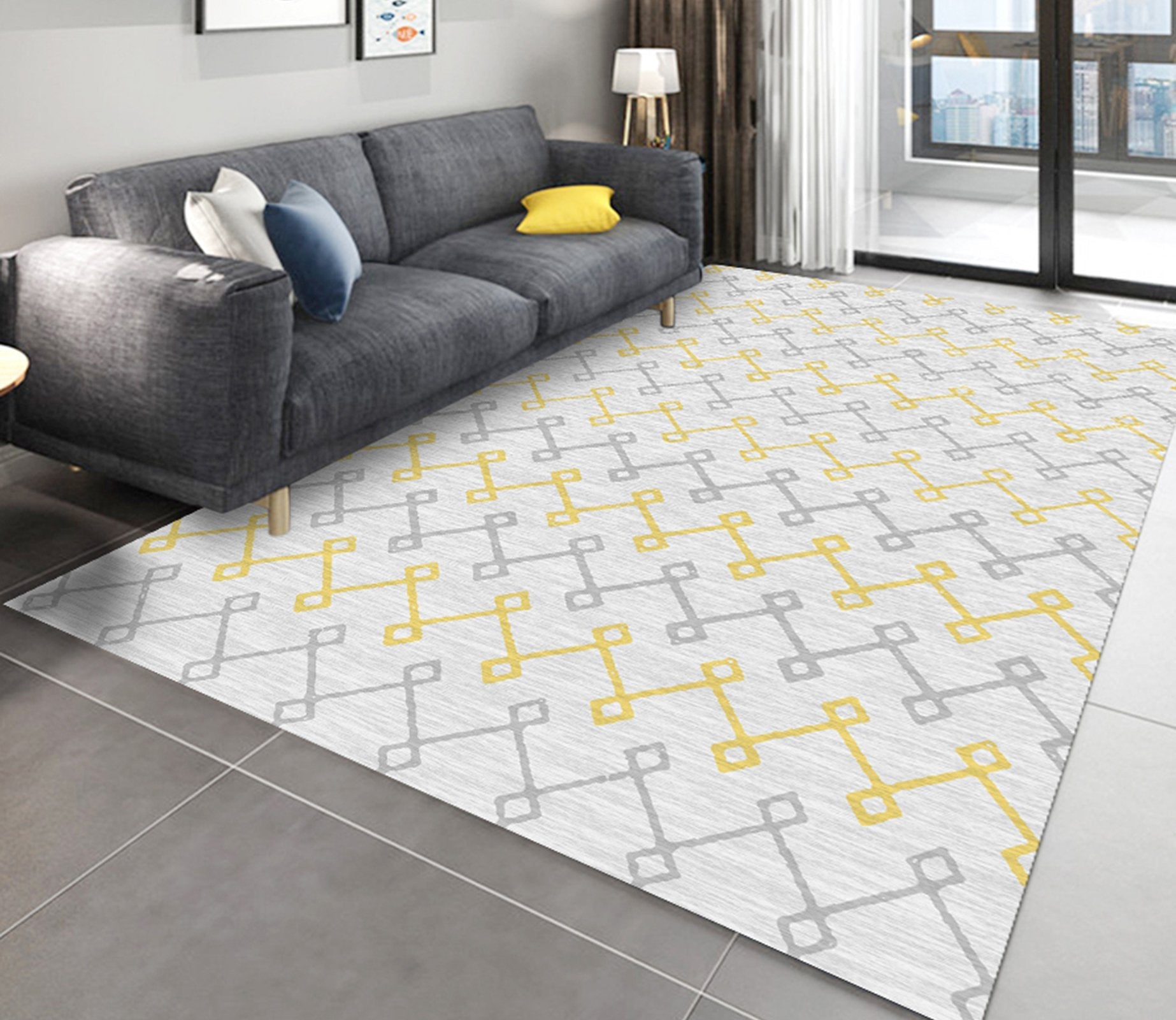 3D Color Pattern WG275 Non Slip Rug Mat Mat AJ Creativity Home 