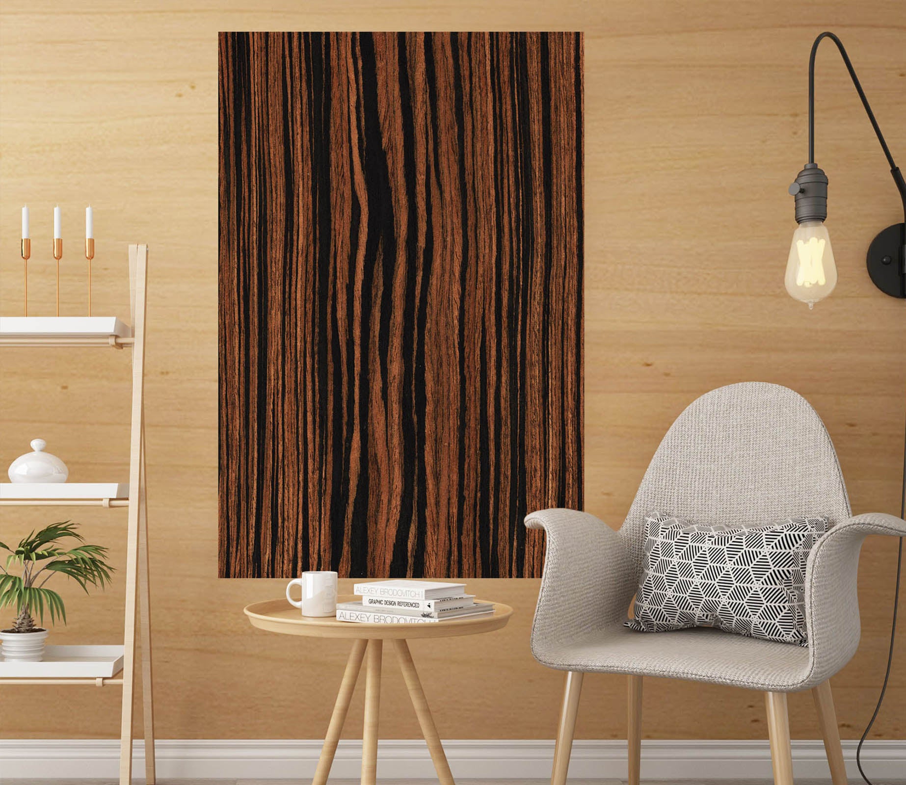 3D Wood Grain 1002 Wall Sticker