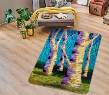 3D Garden Mystery Panel 1026 Dena Tollefson Rug Non Slip Rug Mat