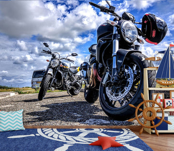 3D Motorcycle Helmet 110 Vehicle Wall Murals