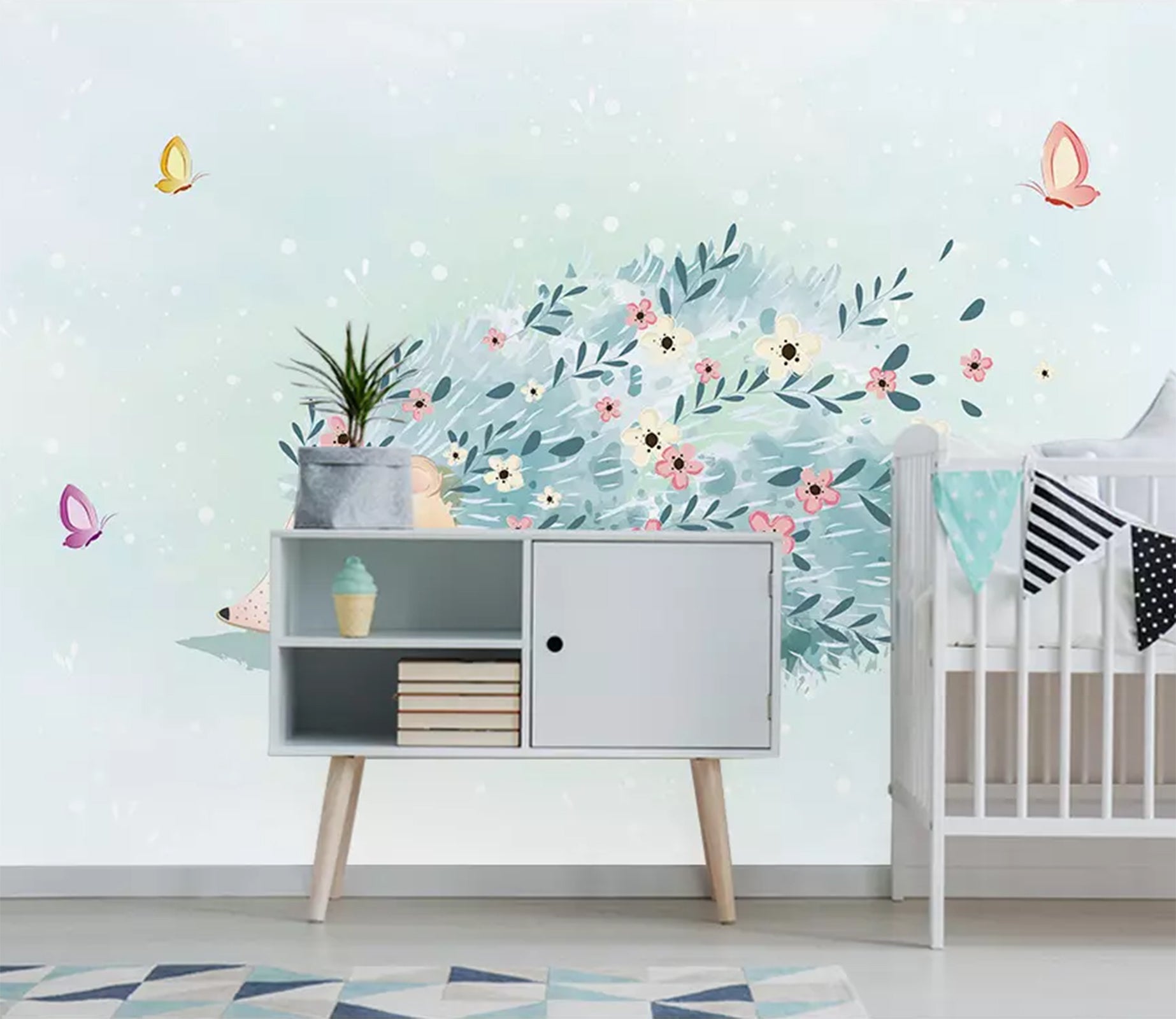 3D Colored Hedgehog WC60 Wall Murals Wallpaper AJ Wallpaper 2 