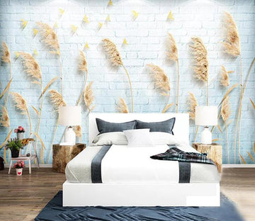 3D Yellow Reed 346 Wall Murals Wallpaper AJ Wallpaper 2 
