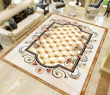 3D Marble Rectangular Lace WG609 Floor Mural Wallpaper AJ Wallpaper 2 