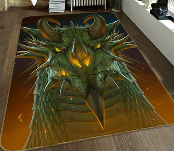 3D Dragon Portrait 1033 Vincent Hie Rug Non Slip Rug Mat