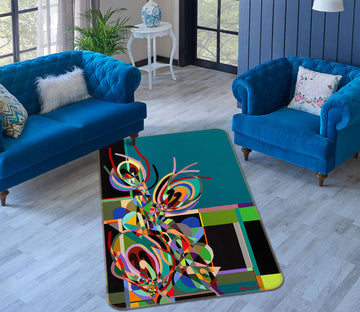 3D Color Pattern 3008 Allan P. Friedlander Rug Non Slip Rug Mat