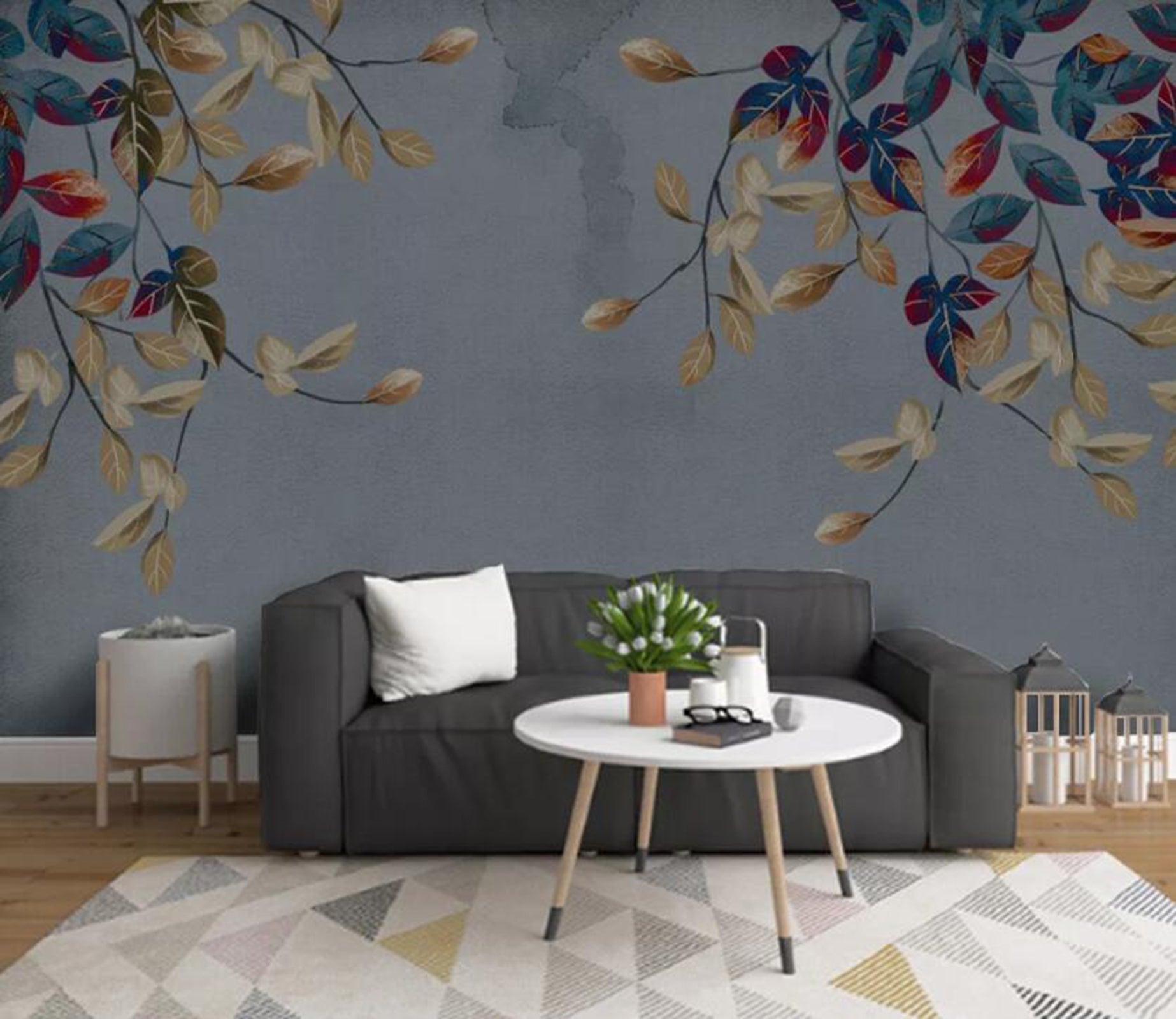 3D Colored Leaves WC65 Wall Murals Wallpaper AJ Wallpaper 2 
