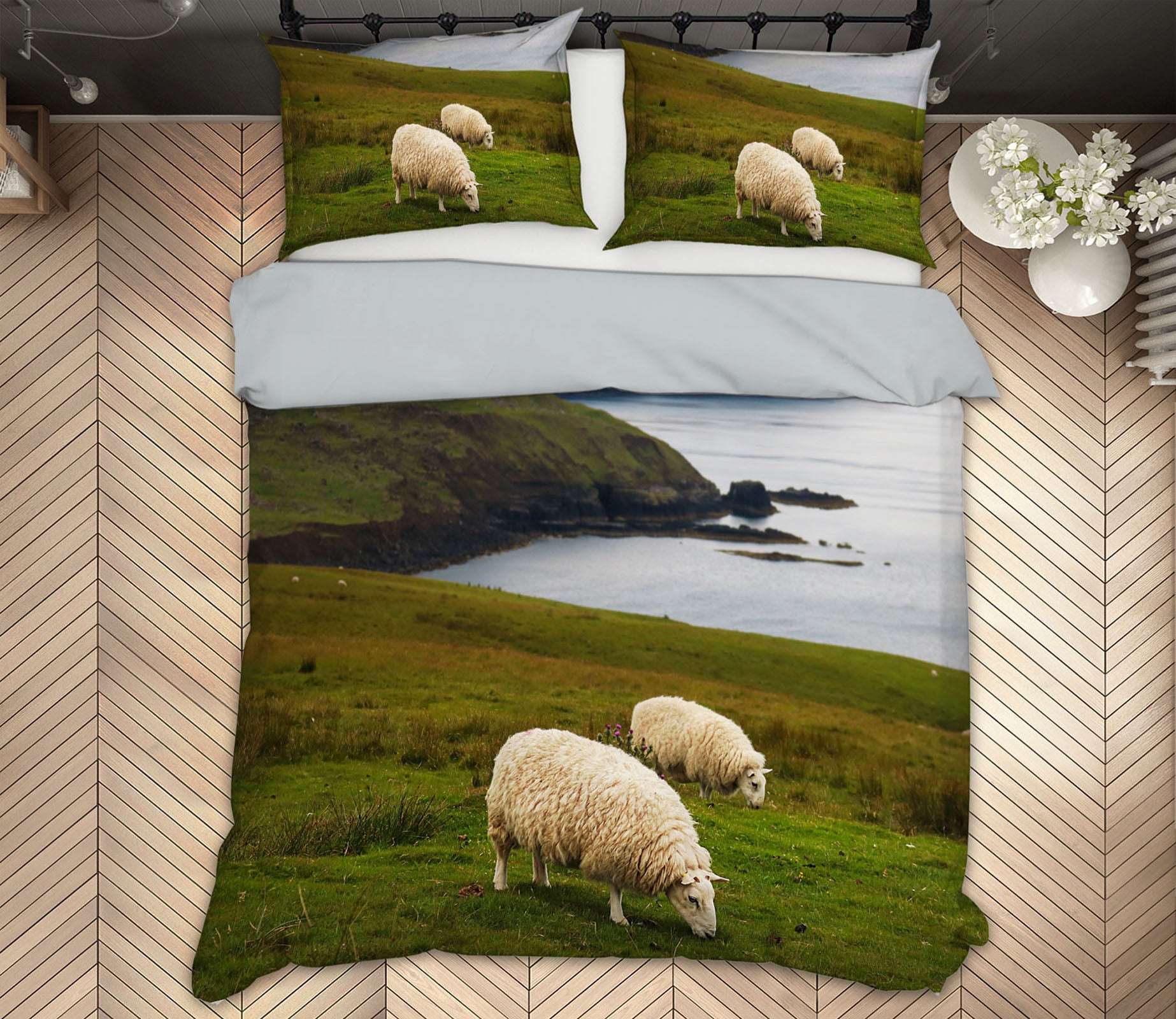 3D Scottish Sheep 1021 Jerry LoFaro bedding Bed Pillowcases Quilt