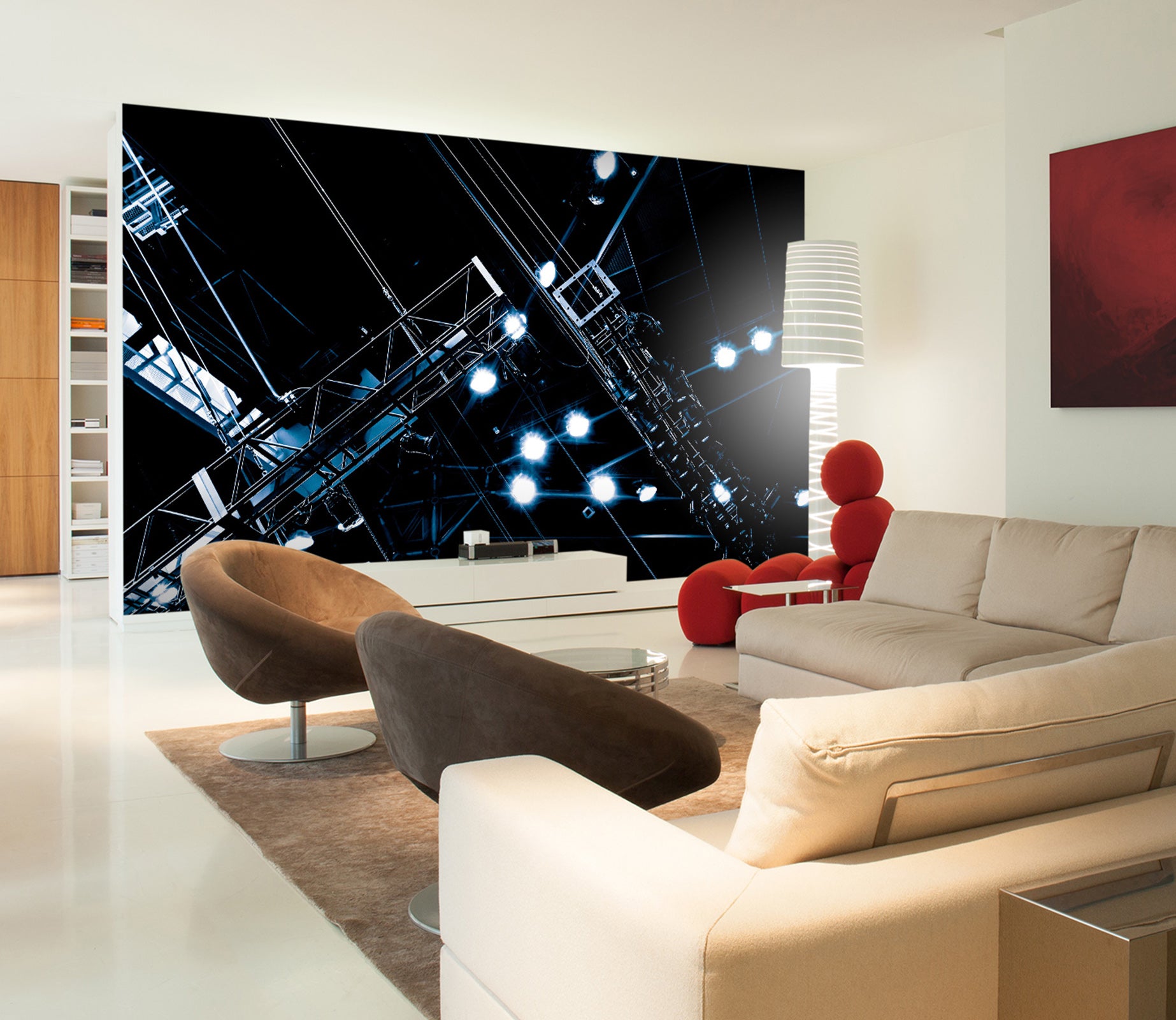 3D Dark City 102 Noirblanc777 Wall Mural Wall Murals
