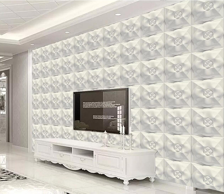 3D Flower Brick WC2101 Wall Murals
