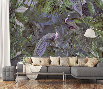 3D Forest Peacock 1012 Andrea haase Wall Mural Wall Murals