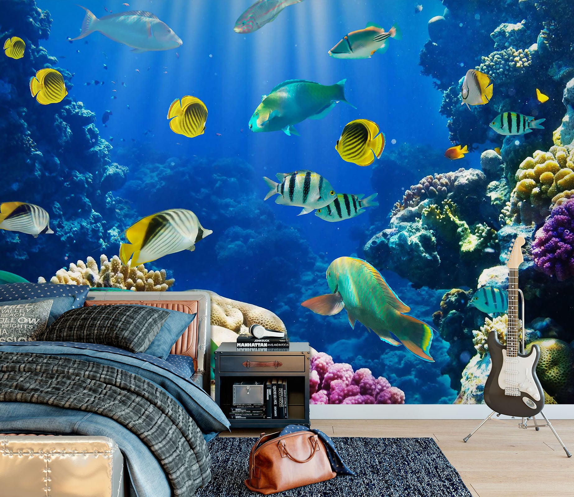 3D Undersea Fish 1705 Wall Murals