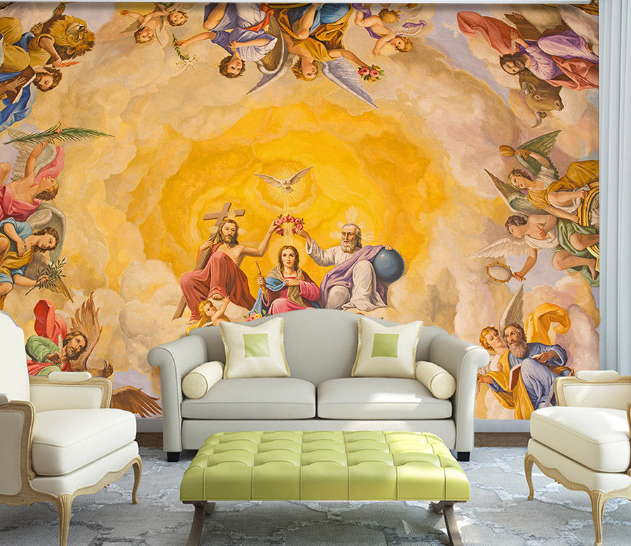 3D Golden Angel 1532 Wall Murals