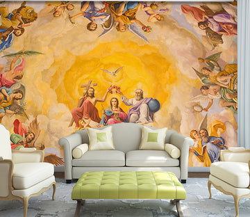3D Golden Angel 1532 Wall Murals