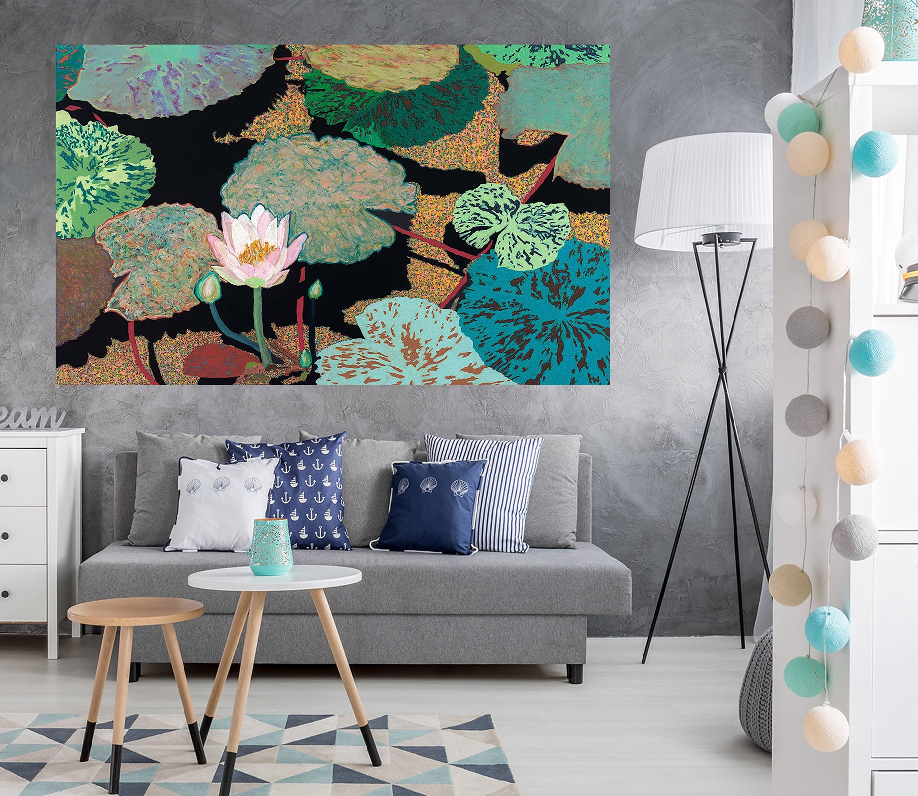 3D Pink Lotus 262 Allan P. Friedlander Wall Sticker