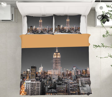 3D Night New York 1019 Assaf Frank Bedding Bed Pillowcases Quilt