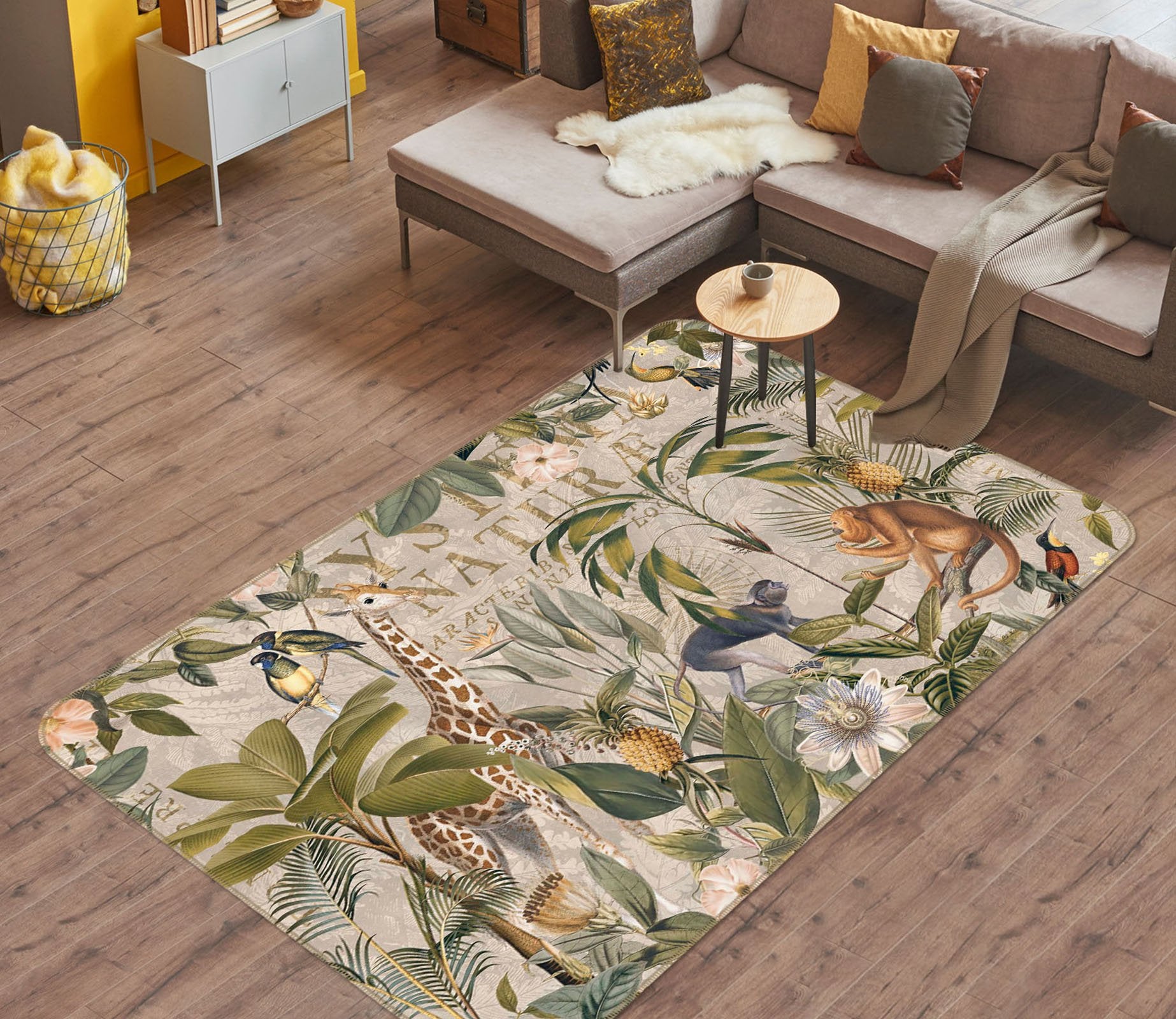 3D Animal Family 1039 Andrea haase Rug Non Slip Rug Mat Mat AJ Creativity Home 