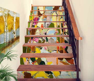 3D Color Block Oil Painting 89185 Allan P. Friedlander Stair Risers