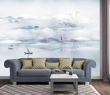 3D River Valley 2198 Wall Murals