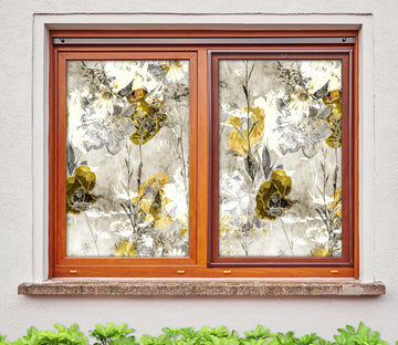 3D Abstract Art Flower 421 Window Film Print Sticker Cling Stained Glass UV Block