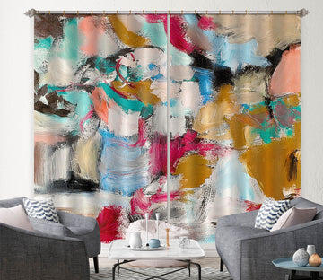 3D Beautiful Color 114 Allan P. Friedlander Curtain Curtains Drapes