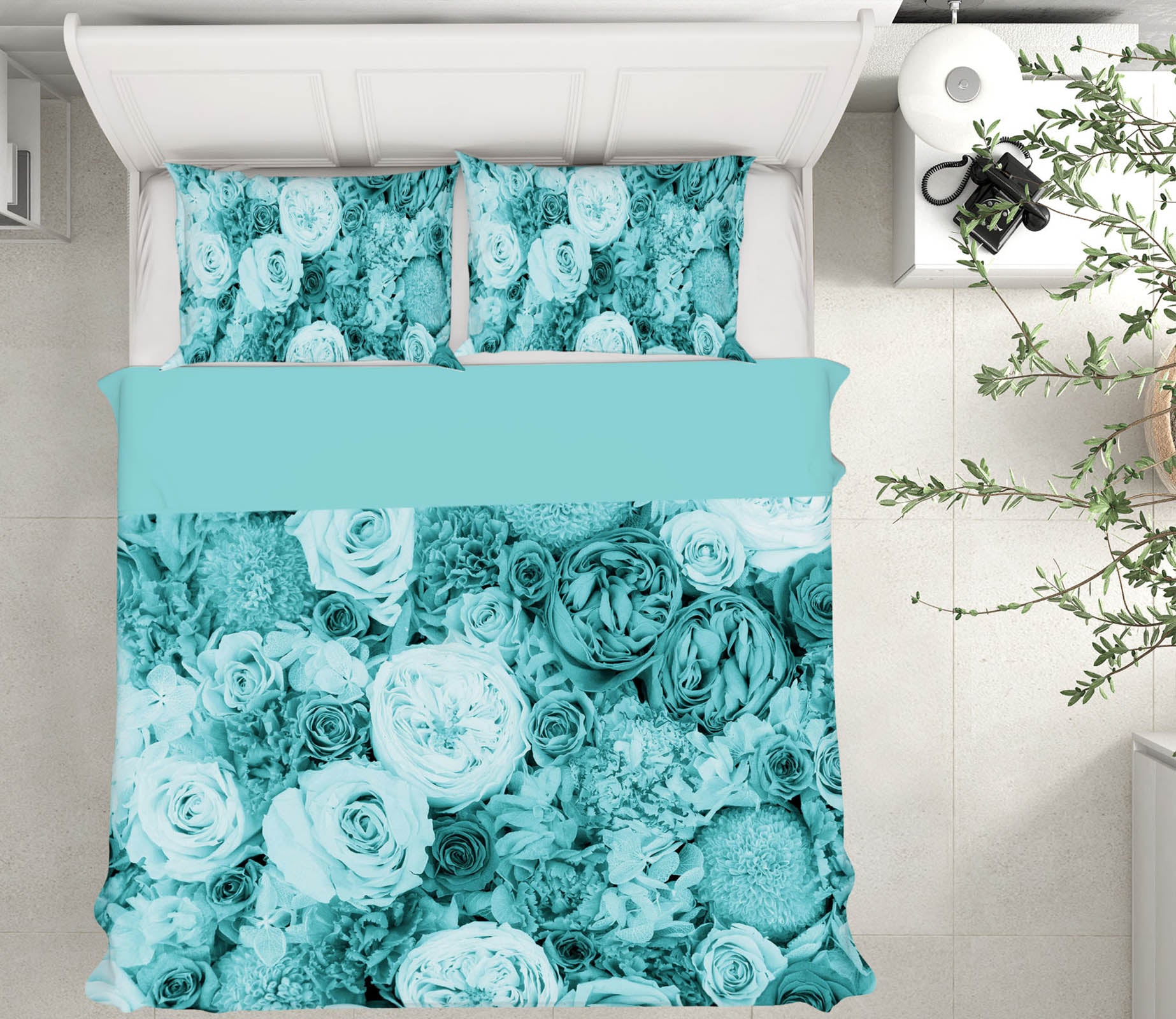 3D Rose Flower 2006 Noirblanc777 Bedding Bed Pillowcases Quilt