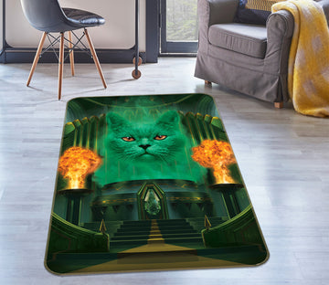 3D Cat The Great And Powerful Def 1016 Vincent Hie Rug Non Slip Rug Mat