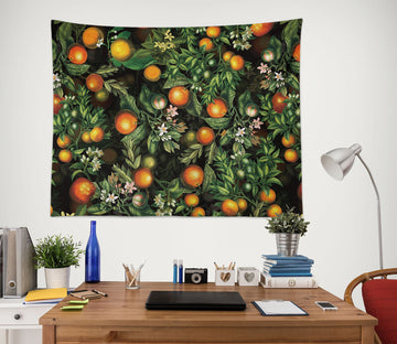 3D Fruit Orange 908 Uta Naumann Tapestry Hanging Cloth Hang