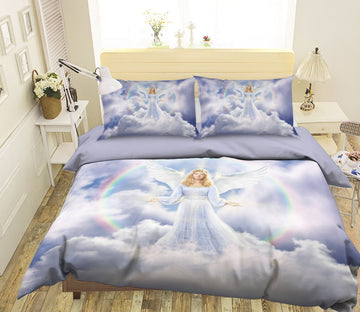 3D Angel Wings 2018 Jerry LoFaro bedding Bed Pillowcases Quilt Quiet Covers AJ Creativity Home 