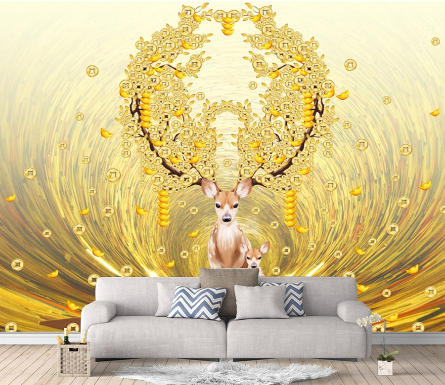 3D Copper Coins WG279 Wall Murals