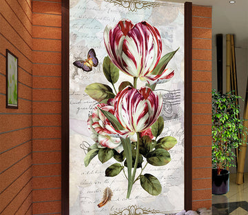 3D Letter Flower WG047 Wall Murals