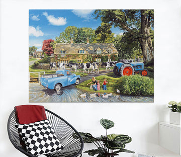 3D Crossing The Ford 028 Trevor Mitchell Wall Sticker