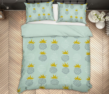 3D Pineapple Pattern 109149 Kashmira Jayaprakash Bedding Bed Pillowcases Quilt