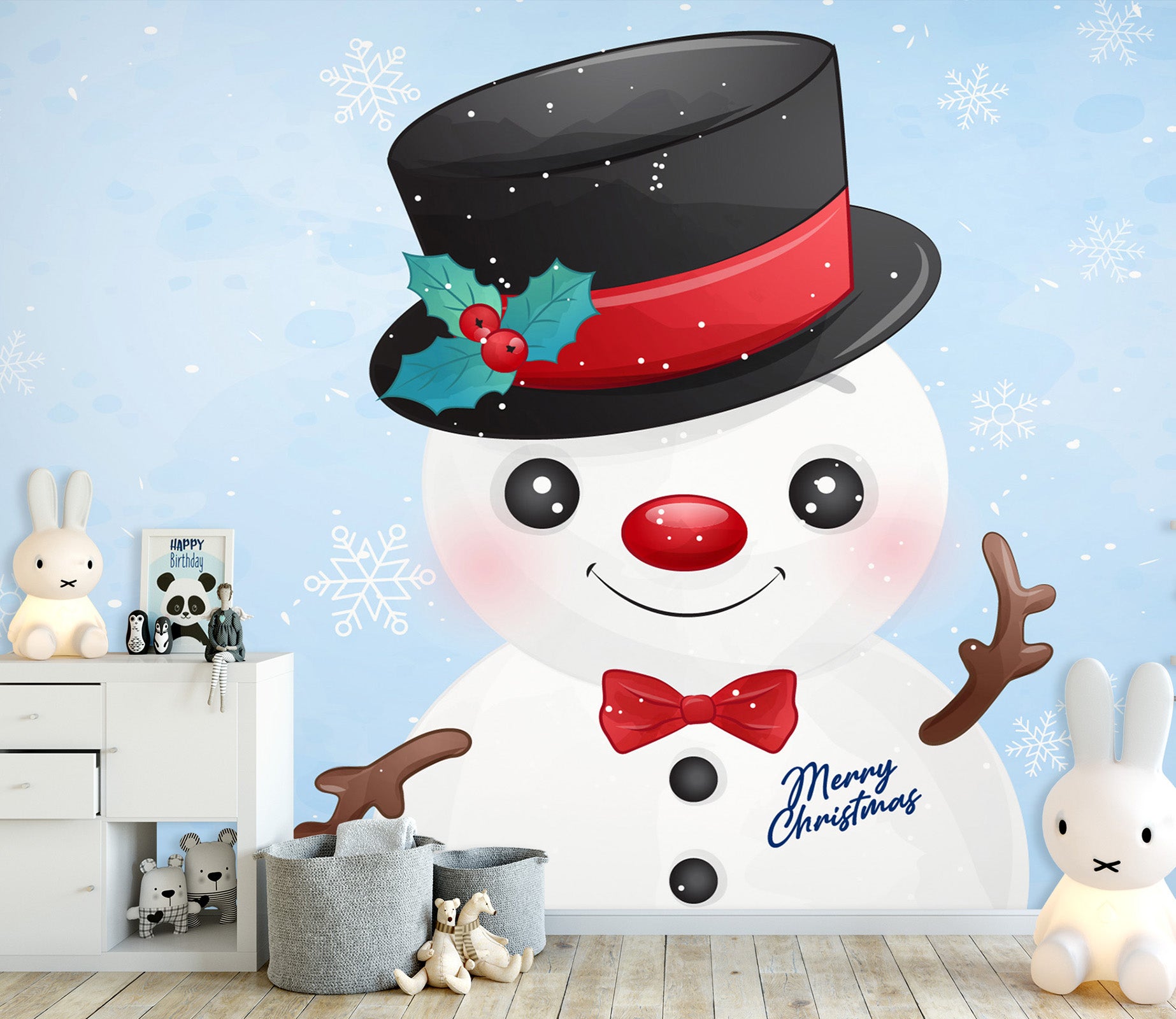 3D Snowman 57083 Wall Murals