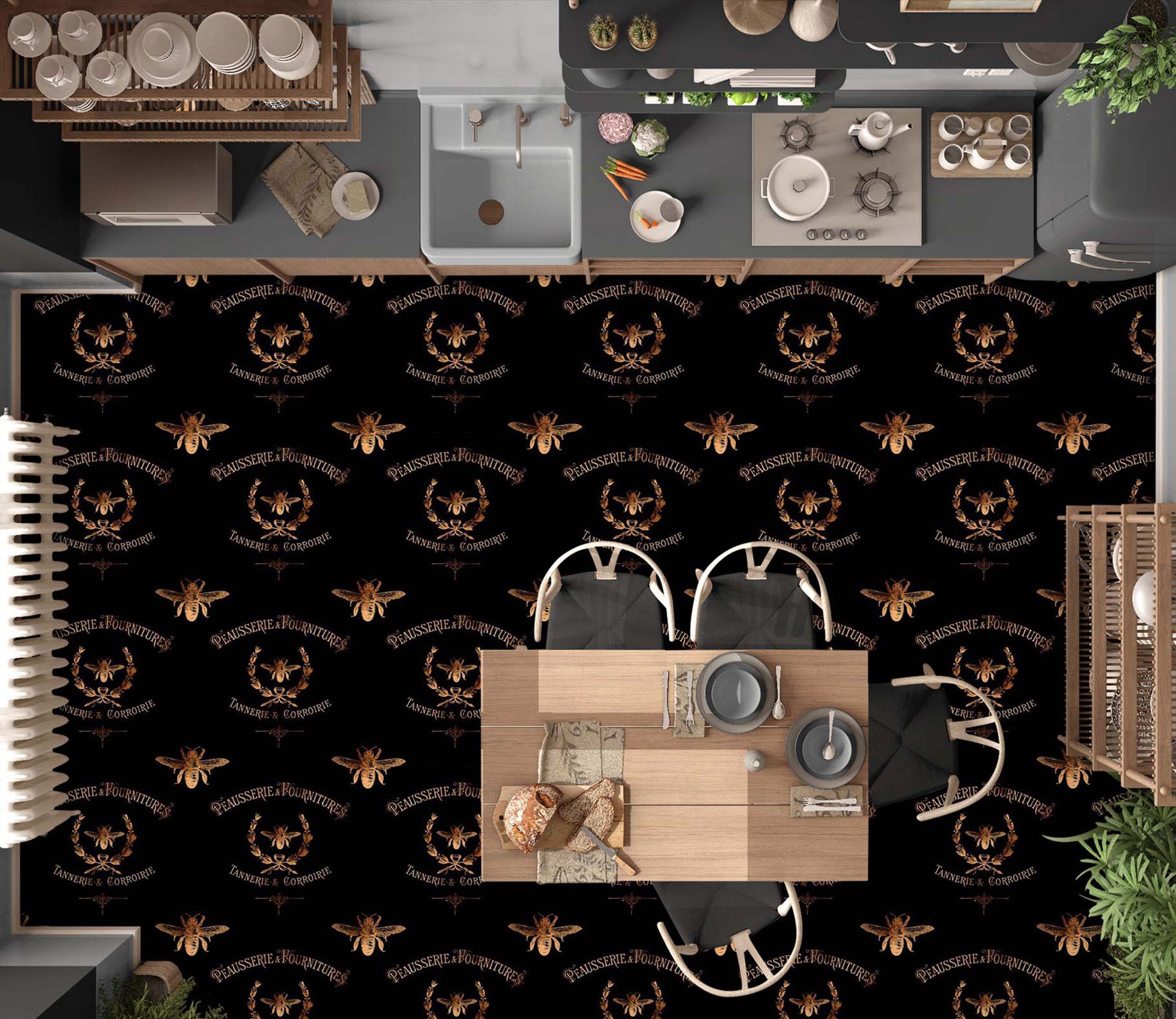 3D Insect Pattern 99216 Uta Naumann Floor Mural  Wallpaper Murals Self-Adhesive Removable Print Epoxy