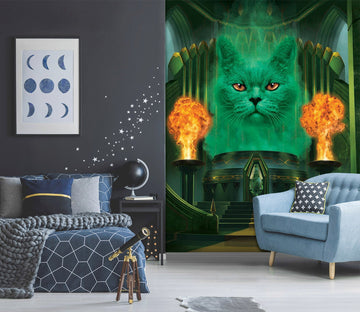 3D Torch Cat 1416 Wall Murals Exclusive Designer Vincent Wallpaper AJ Wallpaper 