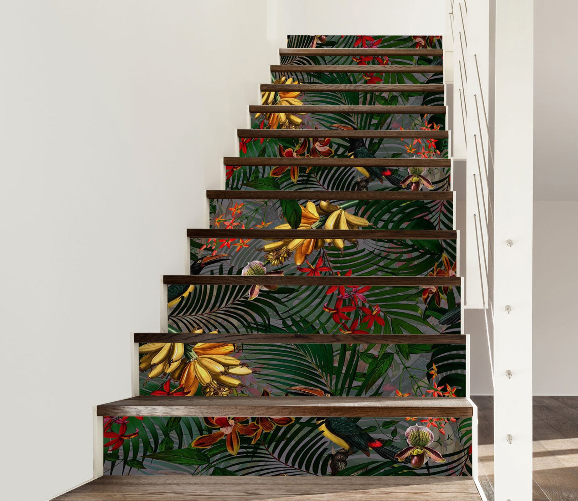 3D Bush Leaves 10425 Uta Naumann Stair Risers