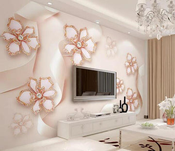 3D Diamond Flower 215 Wall Murals Wallpaper AJ Wallpaper 2 