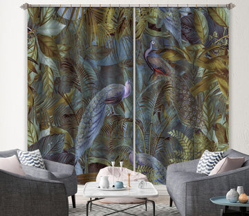 3D Peacock Woods 014 Andrea haase Curtain Curtains Drapes