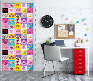 3D Colorful Dessert Ice Cream 10725 Assaf Frank Door Mural