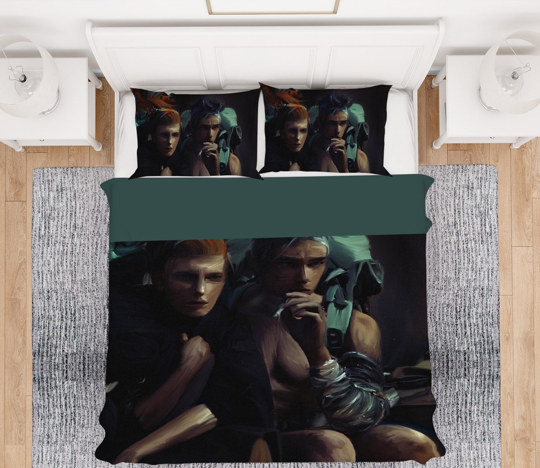 3D King Queen 2001 Marco Cavazzana Bedding Bed Pillowcases Quilt