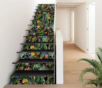 3D Leaves Flowers 103203 Uta Naumann Stair Risers