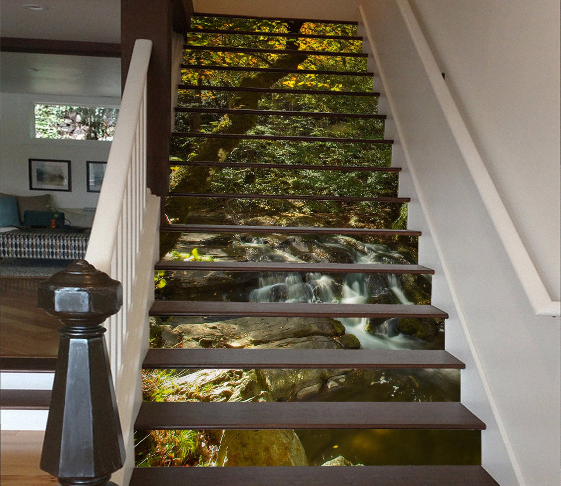 3D Stone Stream 9914 Kathy Barefield Stair Risers