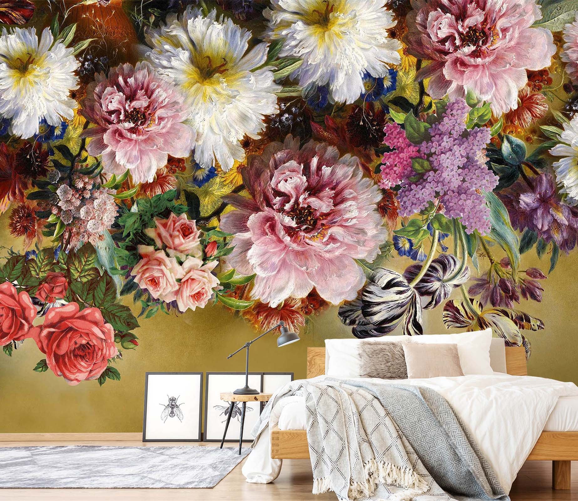 3D Rose Flower 1612 Wall Murals