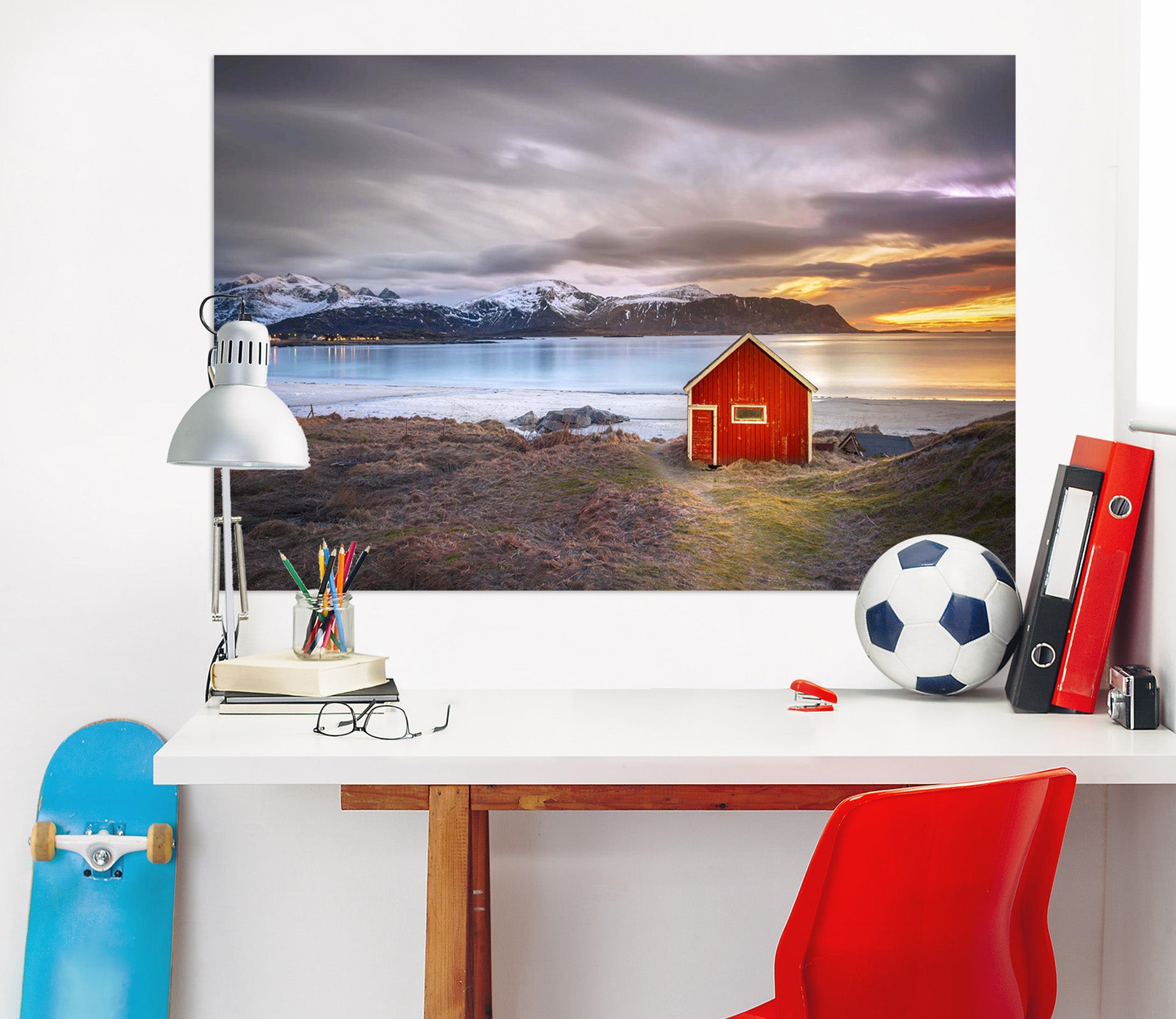 3D Lake House 106 Marco Carmassi Wall Sticker