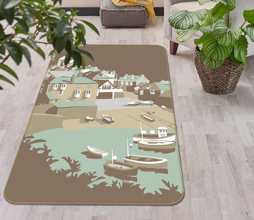 3D Port Isaac 1007 Steve Read Rug Non Slip Rug Mat