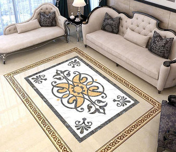 3D Black Pattern WG124 Floor Mural Wallpaper AJ Wallpaper 2 